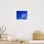 Gentian Flower Life Attitude Inspirerend Quote Poster (Keuken)