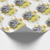 Gentil Grey American Bully is een ster Cadeaupapier (Hoek)