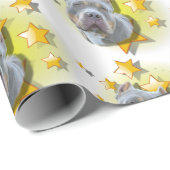 Gentil Grey American Bully is een ster Cadeaupapier (Rol Hoek)