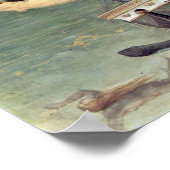 Gentile da Fabriano - Redding de zeelieden Poster (Hoek)