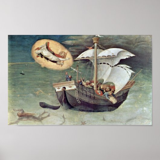 Gentile da Fabriano - Redding de zeelieden Poster (Voorkant)