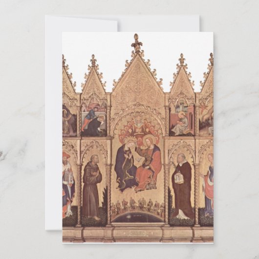 Gentile da Fabriano - Valle Romita Polyptych Kaart (Voorkant)