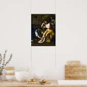 Gentileschi - Bathseba bij haar bad 1638 Poster (Keuken)
