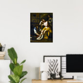 Gentileschi - Bathseba bij haar bad 1638 Poster (Thuiskantoor)