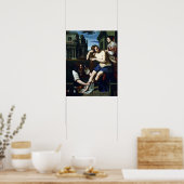 Gentileschi - Bathseba bij haar bad 1638 Poster (Keuken)