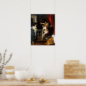 Gentileschi - Bathseba bij haar bad 1645 Poster (Keuken)