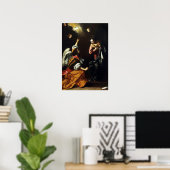 Gentileschi - Boodschap Aan Maria Poster (Thuiskantoor)