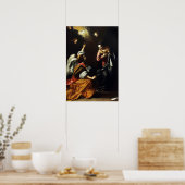 Gentileschi - Boodschap Aan Maria Poster (Keuken)