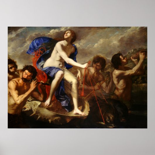 Gentileschi - de triomf van Galatea 1650 Poster (Voorkant)