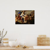 Gentileschi - de triomf van Galatea 1650 Poster (Keuken)