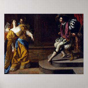 Gentileschi - Esther voor Ahasverus 1635 Poster