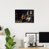 Gentileschi - Geboorte van Johannes de Doper Poster (Thuiskantoor)