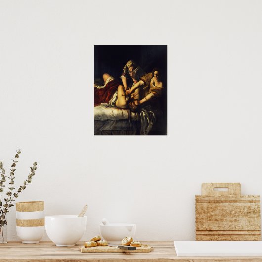 Gentileschi - Giuditta Decapita Oloferne Poster (Keuken)