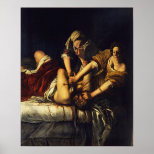Gentileschi - Giuditta onthoofdt Holofernes Poster