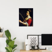 Gentileschi - Heilige Catharina 1615 Poster (Thuiskantoor)