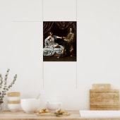 Gentileschi - Joseph en Potiphar's vrouw Poster (Keuken)