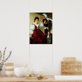 Gentileschi - Judith, dienstmeid met hoofd Poster (Keuken)