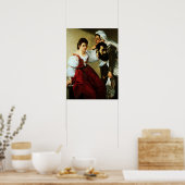 Gentileschi - Judith, dienstmeisje met hoofd Poster (Keuken)