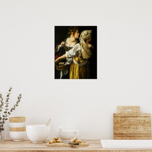Gentileschi - Judith Poster (Keuken)