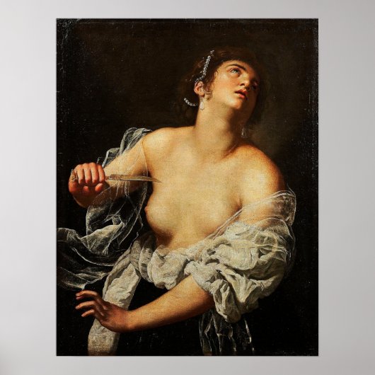 Gentileschi - Lucretia Artcurial Poster (Voorkant)