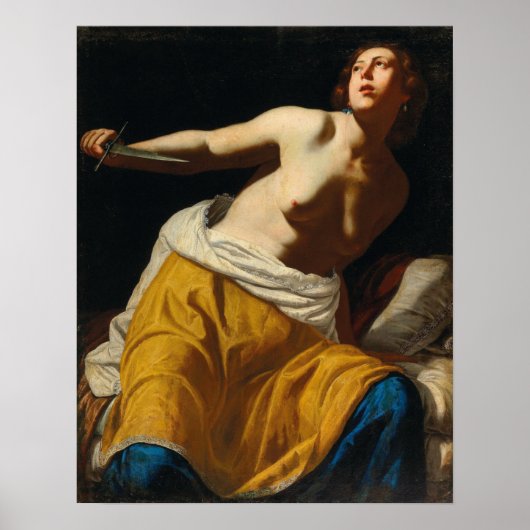 Gentileschi - Lucretia Poster (Voorkant)