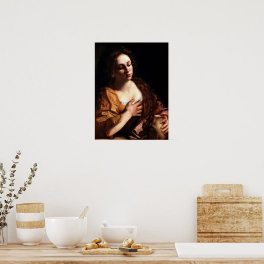Gentileschi - Mary Magdalene Poster (Keuken)