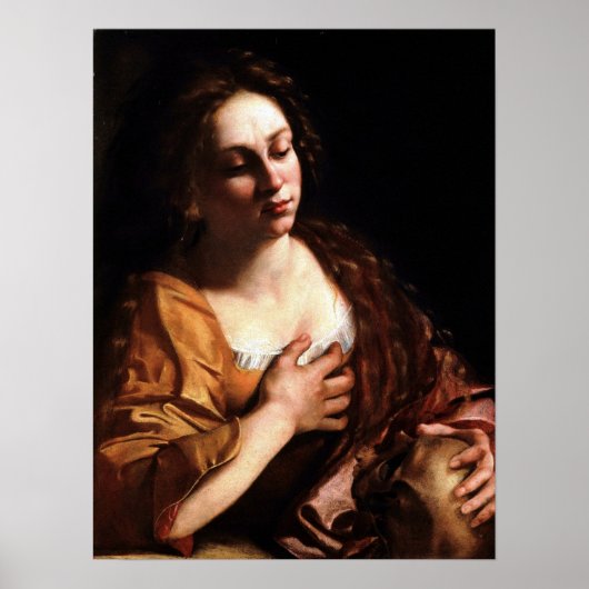 Gentileschi - Mary Magdalene Poster (Voorkant)