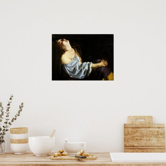 Gentileschi - Mary Magdalene Poster (Keuken)