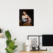 Gentileschi - moeder en kind poster (Thuiskantoor)