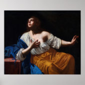 Gentileschi - Penitent Magdalene Poster (Voorkant)