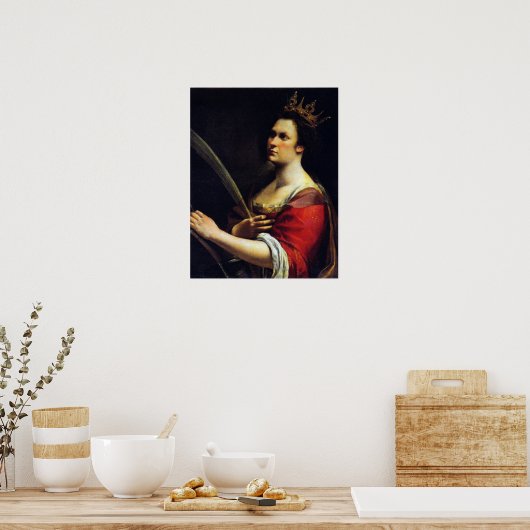 Gentileschi - Saint Catherine 1615 Poster (Keuken)