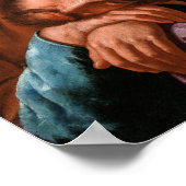 Gentileschi - Samson en Delilah Poster (Hoek)