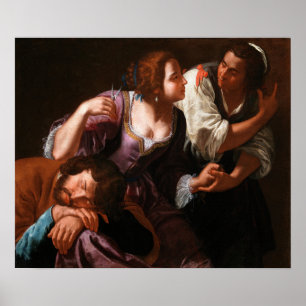 Gentileschi - Samson en Delilah Poster