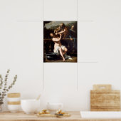 Gentileschi - Susanna en de ouderlingen Poster (Keuken)