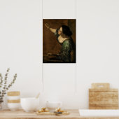 Gentileschi - Zelfportret Allegorie van de Schilde Poster (Keuken)