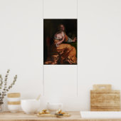 Gentileschi - Zelfportret als Maria Magdalena Poster (Keuken)