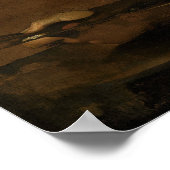 Gentileschi - zelfportret van schilderijen poster (Hoek)