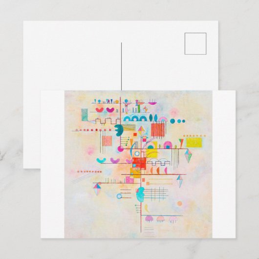 Gentle Accent, Wassily Kandinsky Briefkaart (Voorkant / Achterkant)