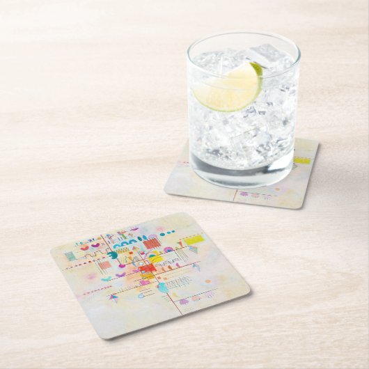 Gentle Accent, Wassily Kandinsky Kartonnen Onderzetters (Insitu)