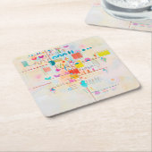 Gentle Accent, Wassily Kandinsky Kartonnen Onderzetters (Schuin)