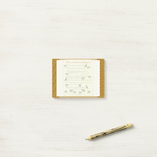 Gentle Art Herding Cats Post-it Post-it® Notes (Op bureau)