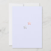 Gentle Baby Boy Raccoon Blue Baby shower Virtual Kaart (Achterkant)