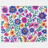 Gentle Bloom Esthetische 60x80 Fleece Deken (Voorkant (Horizontaal))