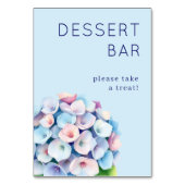 Gentle Blue Floral Hydrangea Kaart (Achterkant)