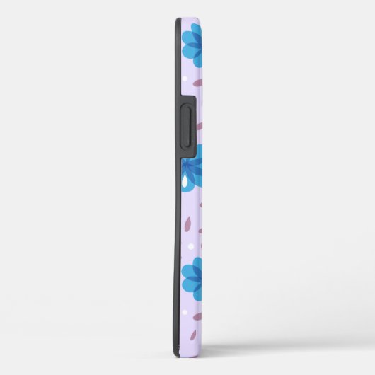 Gentle Blue Flowers Pattern Case-Mate iPhone Case (Achterkant / Rechts)