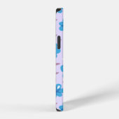 Gentle Blue Flowers Pattern iPhone Hoesje (Rechterkant)