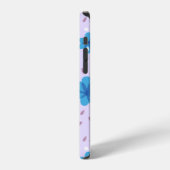 Gentle Blue Flowers Pattern iPhone Hoesje (Linkerkant)