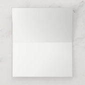 Gentle Blush Pink Elegant Wedding Verloving Plaatskaartje (Binnenkant ongevouwen)