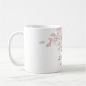 Gentle Blush Pink Floral 80th Birthday Party Gift Koffiemok (Links)