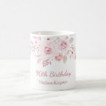 Gentle Blush Pink Floral 90th Birthday Party Gift Koffiemok<br><div class="desc">Gentle Blush Pink Floral 90th Birthday Party Gift Coffee Mok Zie overeenkomend collectie in Niche en Nest Store</div>